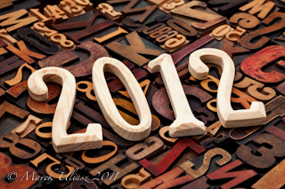 year of 2012 in letterpress type