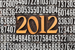 year 2012 in letterpress type