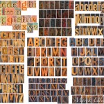 letterpress wood type alphabet